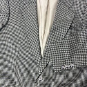 OSCAR DE LA RENTA Men's Brown Tan Houndstooth Sport Coat‎ Suit Jacket Blazer 40L